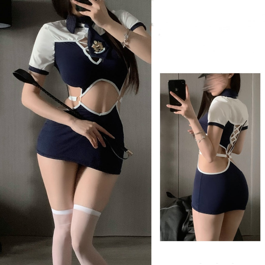 Pilot and Flight Attendant Cosplay Uniform Set - EuphoHaze